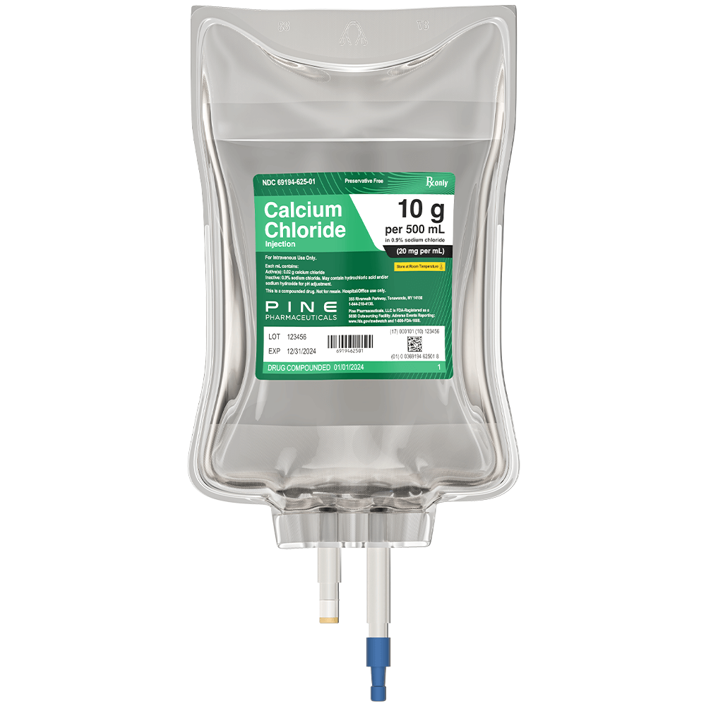 Calcium Chloride | IV Bag | Pine Pharmaceuticals