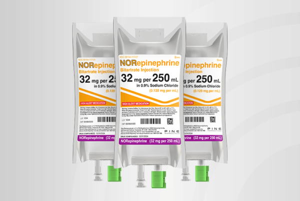 Norepinephrine 32 mg | Ready to administer IV Bags | Pine Pharmaceuticals