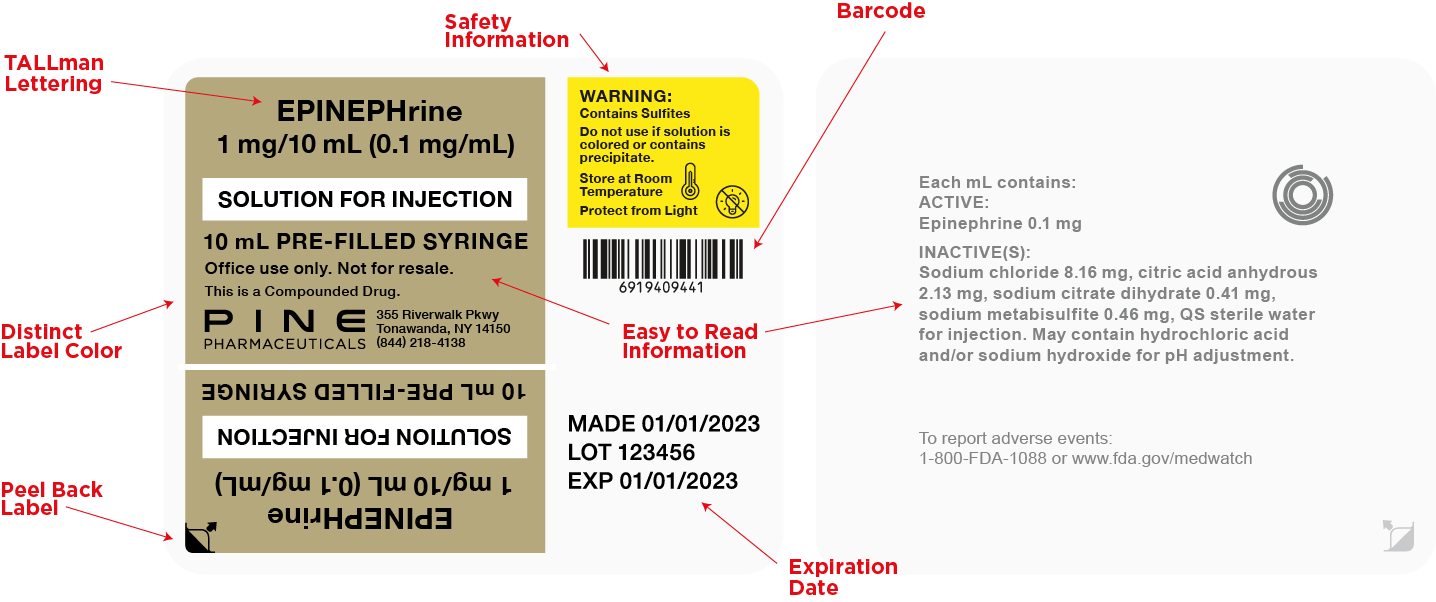 Pine Pharmaceuticals | Hospital Product_label specs